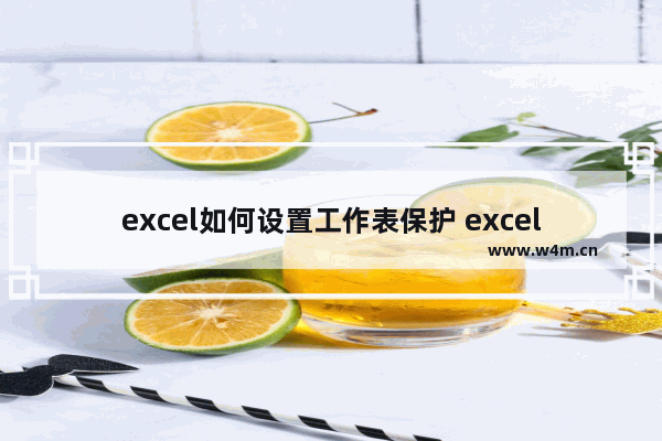 excel如何设置工作表保护 excel工作表格保护设置的方法