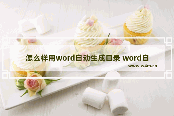 怎么样用word自动生成目录 word自动生成目录的方法步骤