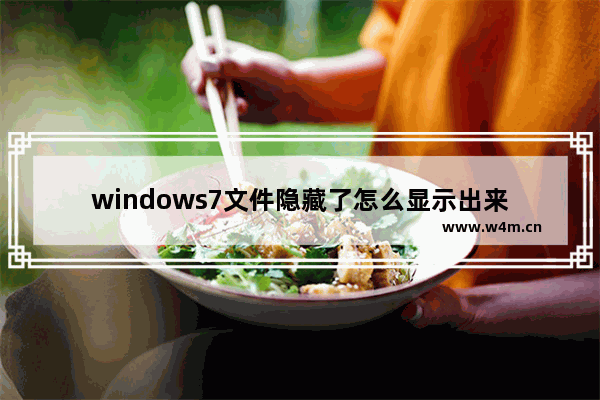 windows7文件隐藏了怎么显示出来