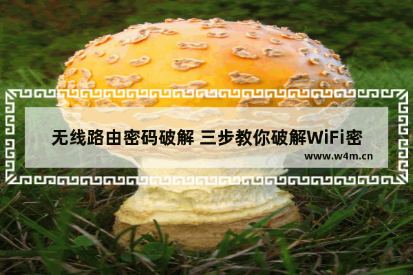 无线路由密码破解 三步教你破解WiFi密码