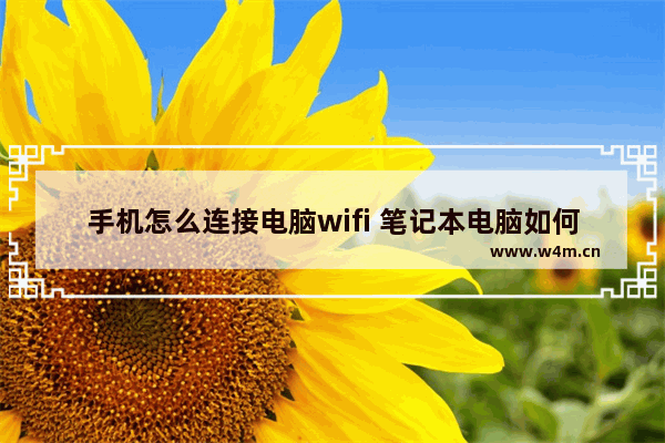 手机怎么连接电脑wifi 笔记本电脑如何连接wifi操作步骤