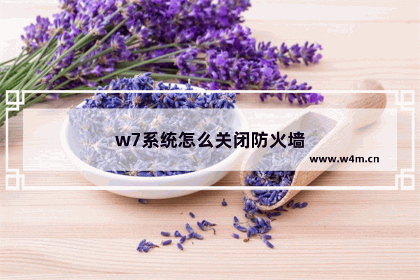 w7系统怎么关闭防火墙