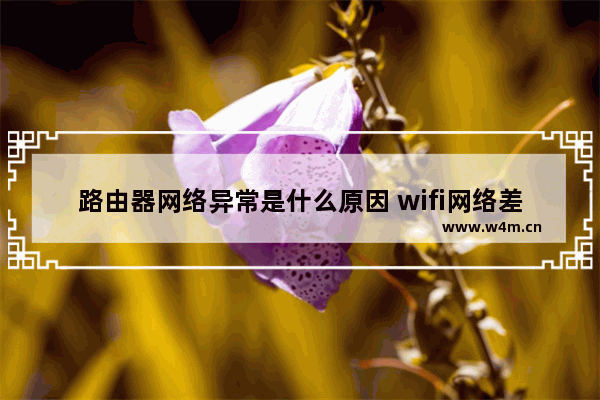 路由器网络异常是什么原因 wifi网络差的解决方法