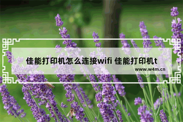 佳能打印机怎么连接wifi 佳能打印机ts3380连接wifi步骤