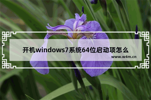 开机windows7系统64位启动项怎么修改