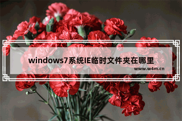 windows7系统IE临时文件夹在哪里