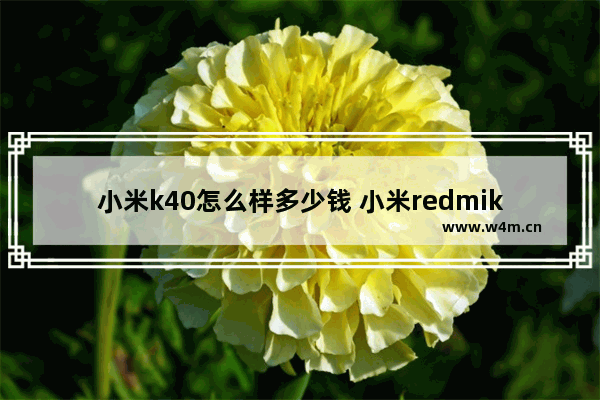 小米k40怎么样多少钱 小米redmik40配置参数详细