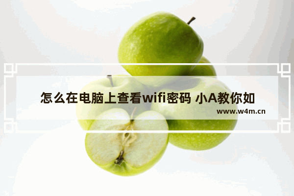 怎么在电脑上查看wifi密码 小A教你如何查看电脑连接的wifi密码