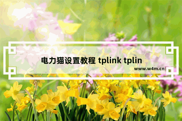 电力猫设置教程 tplink tplink无线电力猫怎么设置