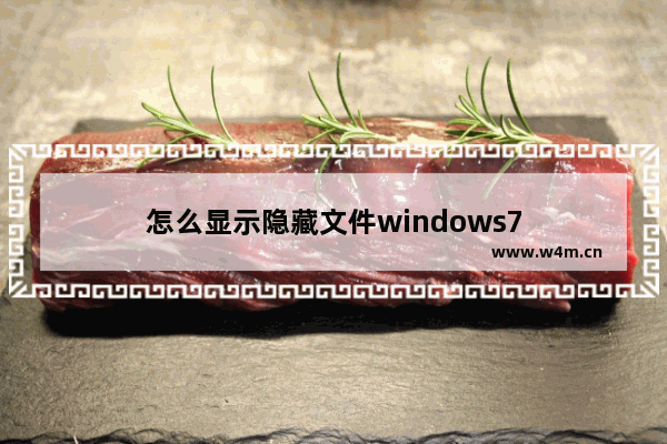 怎么显示隐藏文件windows7