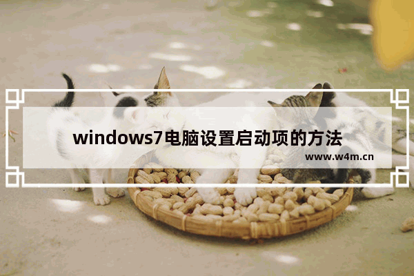 windows7电脑设置启动项的方法