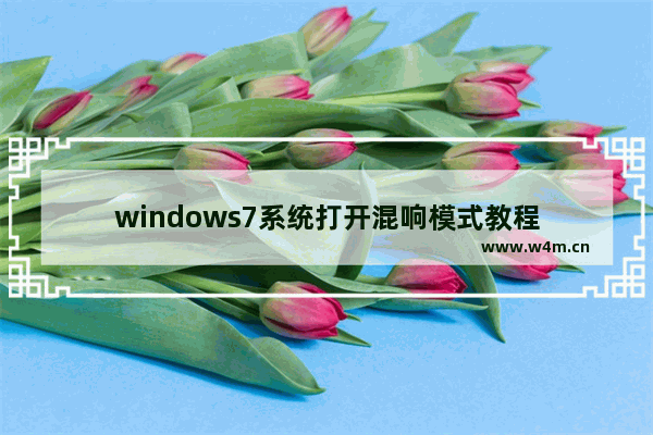 windows7系统打开混响模式教程