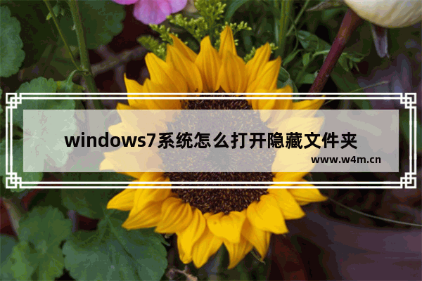 windows7系统怎么打开隐藏文件夹