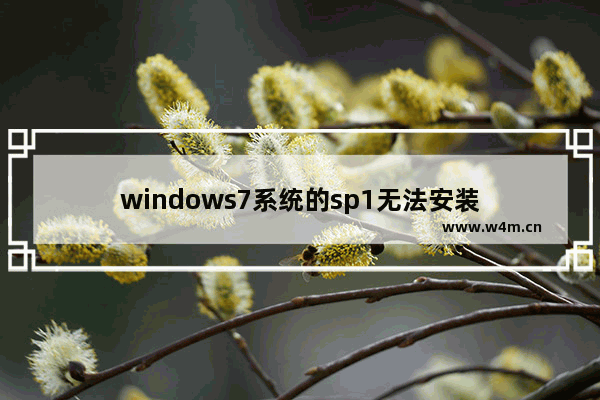 windows7系统的sp1无法安装