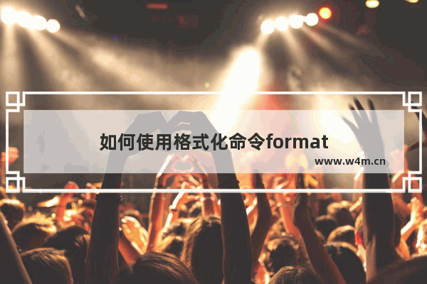 如何使用格式化命令format