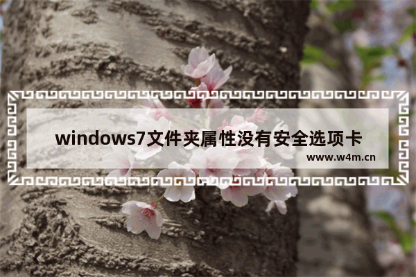 windows7文件夹属性没有安全选项卡怎么办