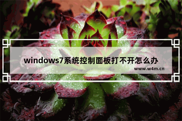 windows7系统控制面板打不开怎么办