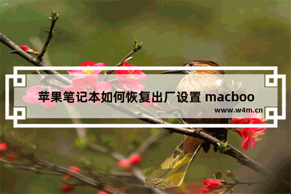 苹果笔记本如何恢复出厂设置 macbook恢复出厂设置的方法