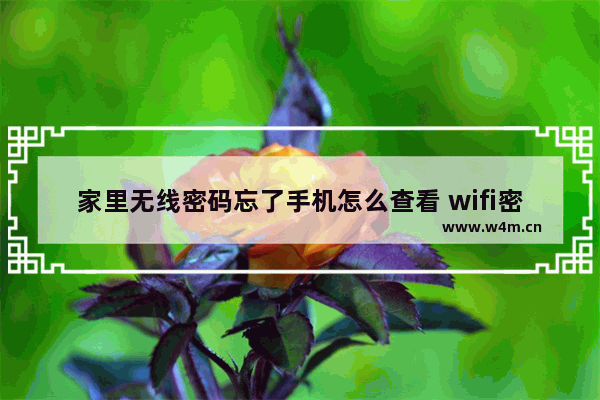 家里无线密码忘了手机怎么查看 wifi密码忘记了的解决方法