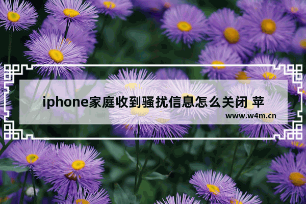 iphone家庭收到骚扰信息怎么关闭 苹果家庭垃圾广告屏蔽方法