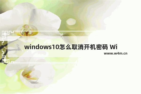 windows10怎么取消开机密码 Win10开机取消密码登录的方法