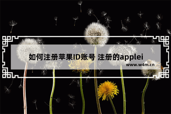 如何注册苹果ID账号 注册的appleid的方法