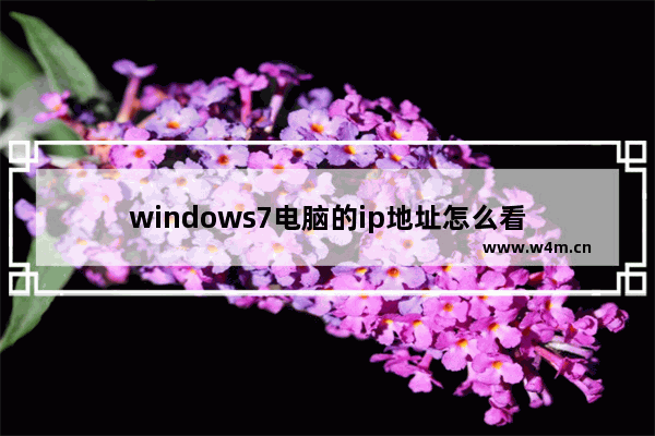 windows7电脑的ip地址怎么看