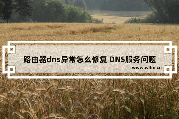 路由器dns异常怎么修复 DNS服务问题的修复方法