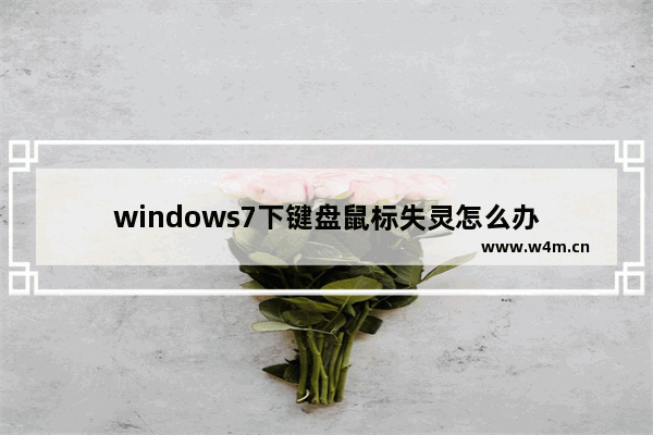 windows7下键盘鼠标失灵怎么办