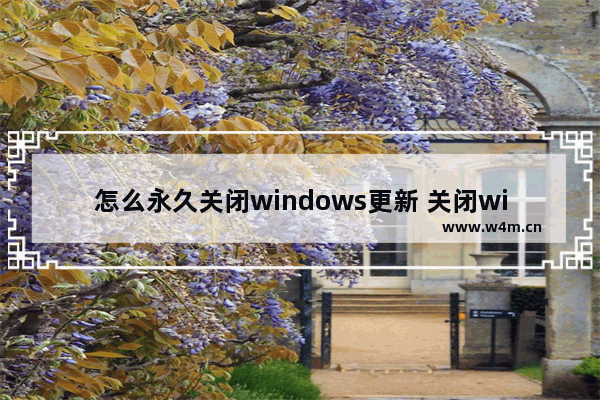 怎么永久关闭windows更新 关闭windowsupdate的方法