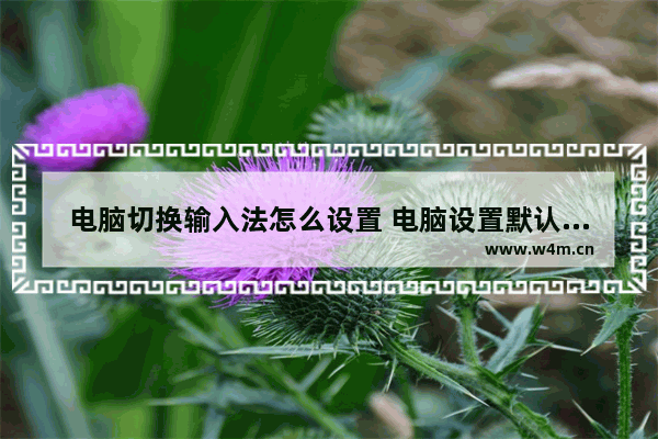 电脑切换输入法怎么设置 电脑设置默认输入法的方法