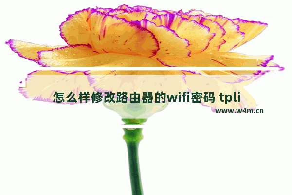 怎么样修改路由器的wifi密码 tplink路由器修改密码的方法