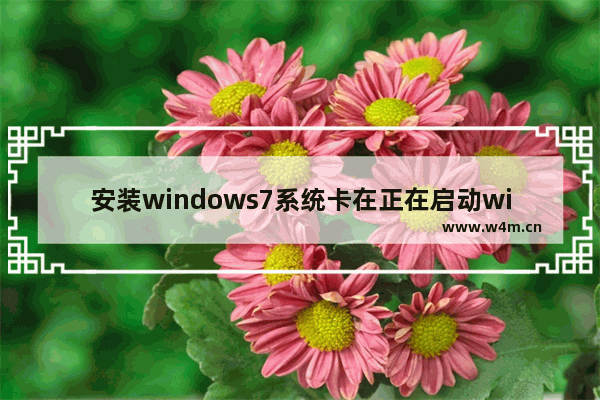 安装windows7系统卡在正在启动windows界面的解决方法