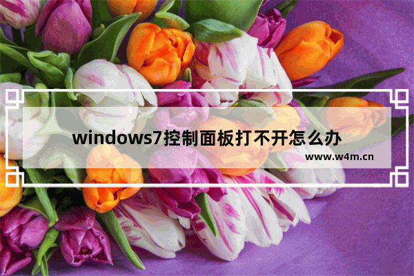 windows7控制面板打不开怎么办