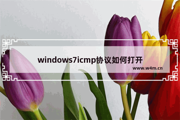 windows7icmp协议如何打开