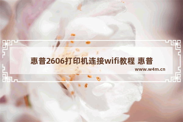 惠普2606打印机连接wifi教程 惠普2600打印机怎么连接无线网