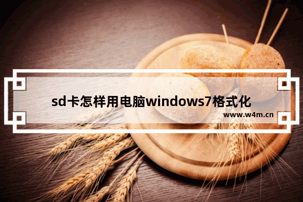 sd卡怎样用电脑windows7格式化