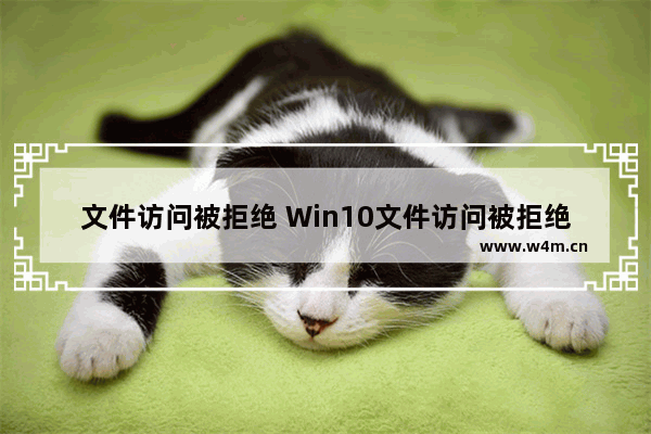 文件访问被拒绝 Win10文件访问被拒绝解决方