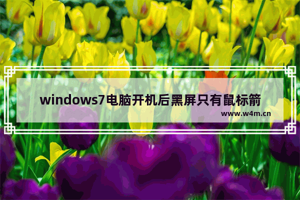 windows7电脑开机后黑屏只有鼠标箭头怎么办