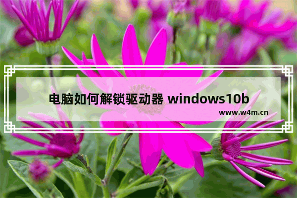 电脑如何解锁驱动器 windows10bitlocker解锁方法