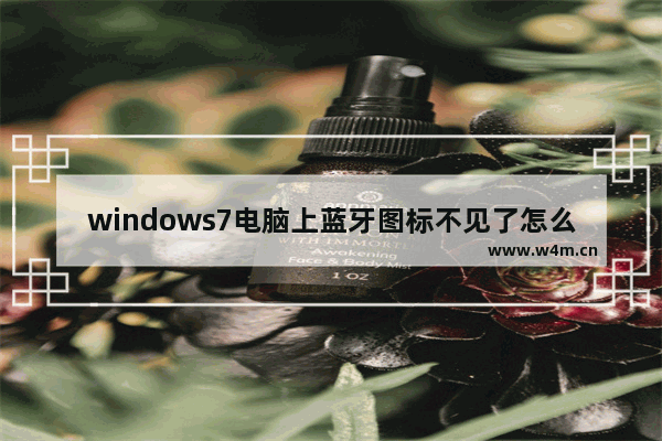 windows7电脑上蓝牙图标不见了怎么办