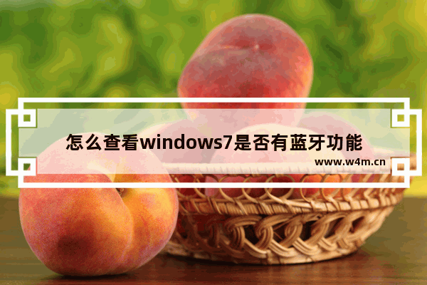 怎么查看windows7是否有蓝牙功能