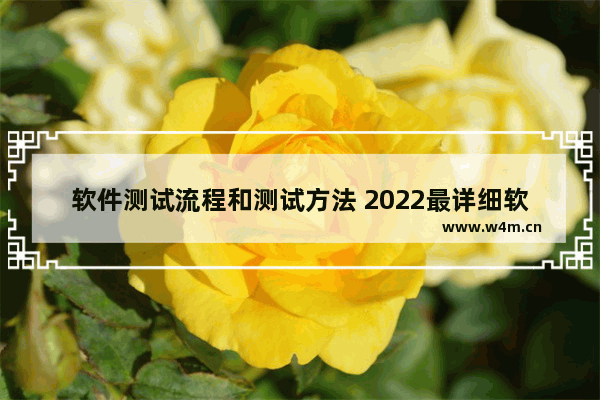 软件测试流程和测试方法 2022最详细软件测试流程