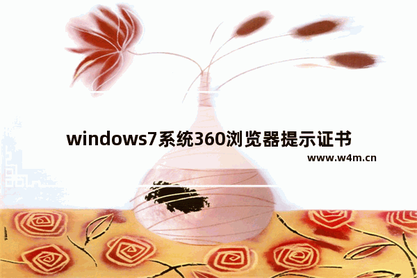 windows7系统360浏览器提示证书风险怎么解决