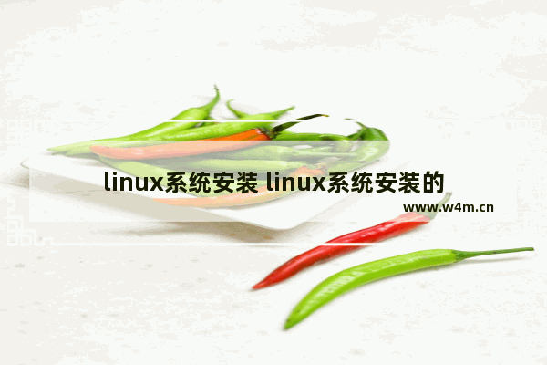 linux系统安装 linux系统安装的步骤