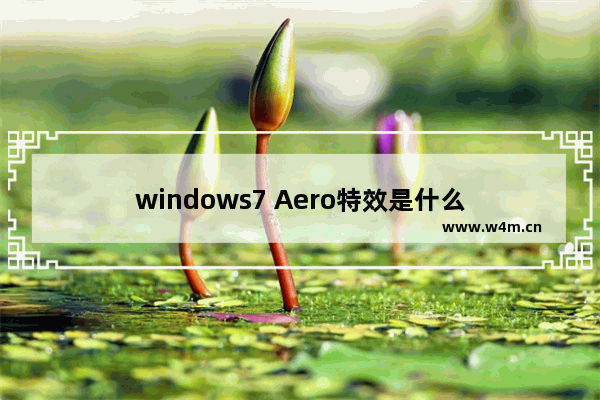 windows7 Aero特效是什么