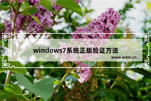 windows7系统正版验证方法