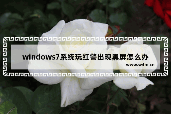 windows7系统玩红警出现黑屏怎么办