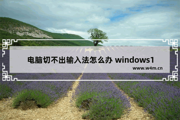 电脑切不出输入法怎么办 windows10输入法切换不了咋办