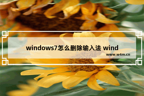 windows7怎么删除输入法 windows7系统怎么删除输入法